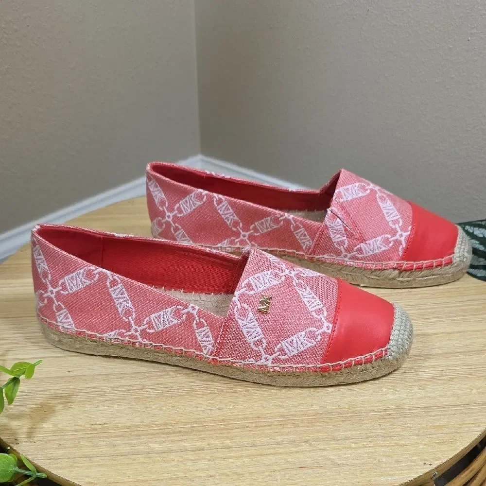 Michael Kors Kendrick Leather Toe-Cap Flats